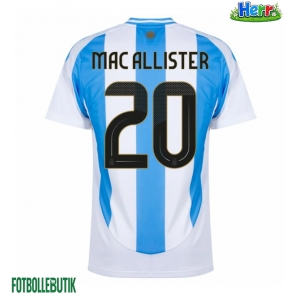 Argentina Alexis Mac Allister #20 Hemmatröja Copa America 2024 Kortärmad